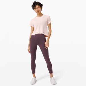 Lululemon Invigorate Leggings Black Currant Purple 25” SZ 6